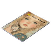 Carnet Cat lover Mom Photo orange (Côté gauche)