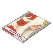 Carnet Cat lover Mom Photo orange (Côté gauche)