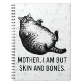 Carnet Cat Mother I Am But Skin and Bones For Cat Lover (Devant)