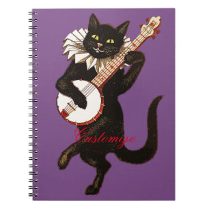 Carnet Cat playing Banjo Thunder_Cove