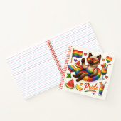 Carnet Cat Pride Paws Pride d'inspiration chat LGBTQ (Intérieur)