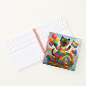 Carnet Cat Pride Paws Pride d'inspiration chat LGBTQ (Intérieur)