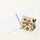 Carnet Cat Pride Paws Pride d'inspiration chat LGBTQ (Intérieur)