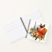 Carnet Cat retirement drinking wine in Paris France (Intérieur)