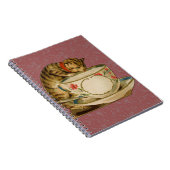 Carnet Cat Teacup Cute Vintage Victorien (Côté Droit)