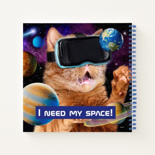 Carnet Cat VR dans l'espace (Dos)
