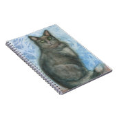 Carnet Cat yeux verts bloc-notes noir kitt yeux verts (Côté Droit)