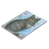 Carnet Cat yeux verts bloc-notes noir kitt yeux verts (Côté gauche)