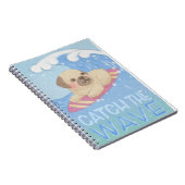 Carnet Catch the Wave : Carlin Surfer Illustration (Côté Droit)