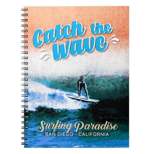 Carnet Catch the Wave - Le paradis du surf (Devant)