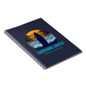 Carnet Catching Waves Retro Surboard Beach Art (Côté Droit)