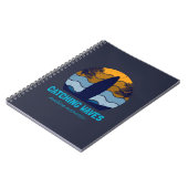 Carnet Catching Waves Retro Surboard Beach Art (Côté gauche)
