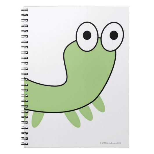 Carnet Caterpillar verte (Devant)