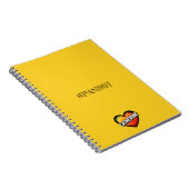 Carnet Catherine Cœur Jaune (Côté Droit)