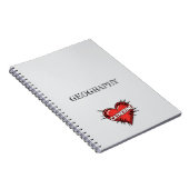 Carnet Catherine Heart Gris (Côté Droit)