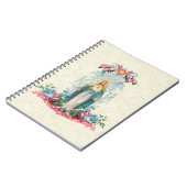 Carnet Catholique Vierge Marie Vintage Florale (Côté gauche)