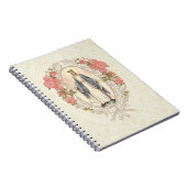 Carnet Catholique Vierge Marie Vintage Florale (Côté Droit)
