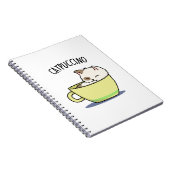 Carnet Catpuccino Funny Kitty Chat En Pun De Coupe (Côté Droit)