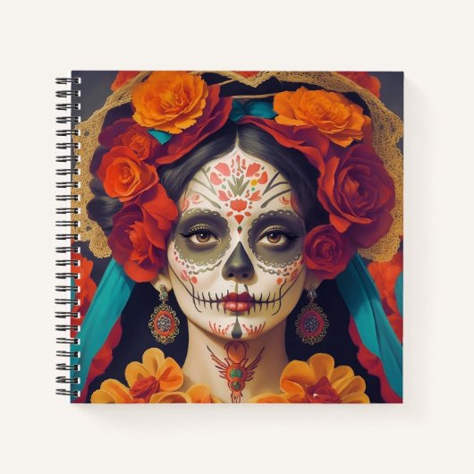 Carnet Catrina Day Of The Dead 1 (Devant)