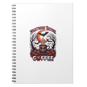 Carnet Cauchemar avant la tasse de crâne de Halloween de