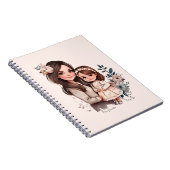 Carnet Caution adorable mère et fille (3) (Côté Droit)