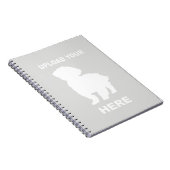 Carnet Cavachon Notebook, Upload Your Dog Photo (Côté Droit)