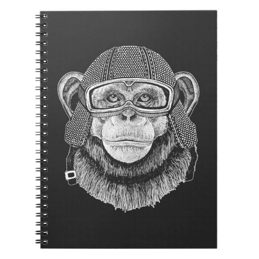 Carnet Cavalier de moto de chimpanzé (Devant)