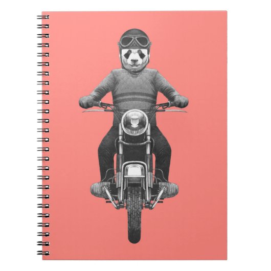 Carnet Cavalier de Motorcyle de panda (Devant)