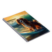 Carnet Cavalier King Beach Surf Peinture (Côté Droit)
