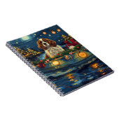 Carnet Cavalier King Charles Noël Festive Voyage (Côté Droit)