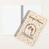 Carnet Cavalier King Charles Spaniel Chien Empreinte de p (À l'intérieur)