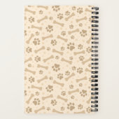 Carnet Cavalier King Charles Spaniel Chien Empreinte de p (Verso)