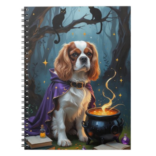 Carnet Cavalier King Charles Spaniel Fantaisie d'Hallowee (Devant)