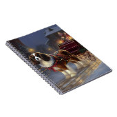 Carnet Cavalier King Charles Spaniel Noël Festive (Côté Droit)