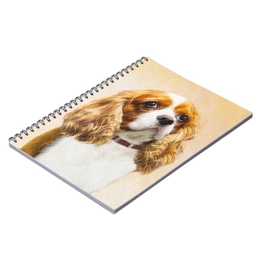 Carnet Cavalier King Charles Spaniel Peinture originale (Côté gauche)