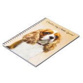 Carnet Cavalier King Charles Spaniel Peinture originale N (Côté gauche)