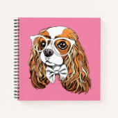 Carnet Cavalier King Charles Spaniel Portrait (Devant)