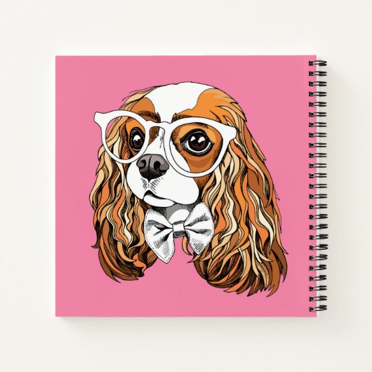 Carnet Cavalier King Charles Spaniel Portrait (Dos)