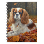 Carnet Cavalier King en automne Feuilles automne Inspirat (Devant)