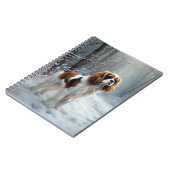 Carnet Cavalier Roi Laisser Neige Noël Brossé (Côté gauche)