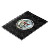 CARNET CAVALIERS CRÂNE DAMASK (Côté gauche)