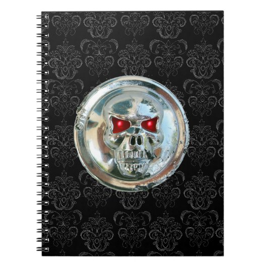 CARNET CAVALIERS CRÂNE DAMASK (Devant)