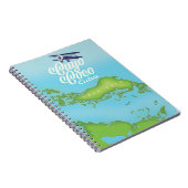 Carnet Cayo Coco Cuba carte de style vintage. (Côté Droit)