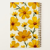 Carnet Ce design présente une image de cosmos flo jaune (Verso)