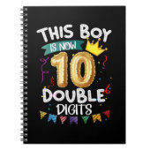 Carnet Ce Garçon Est Maintenant 10 Chiffres Double Annive (Devant)