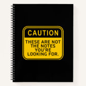 Carnet Ce ne sont pas les notes que vous recherchez Noteb (Devant)