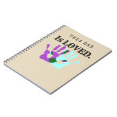 Carnet Ce papa est cadeau en spirale aimé de papa de (Côté gauche)