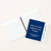 Carnet CE QUE DIEU DIT Prière chrétienne Dévotion (Intérieur)