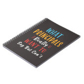 Carnet ce que le principal veut vraiment dire, mais ne pe (Côté gauche)