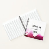Carnet Ce que ma mère dit Funny Notebook (Intérieur)